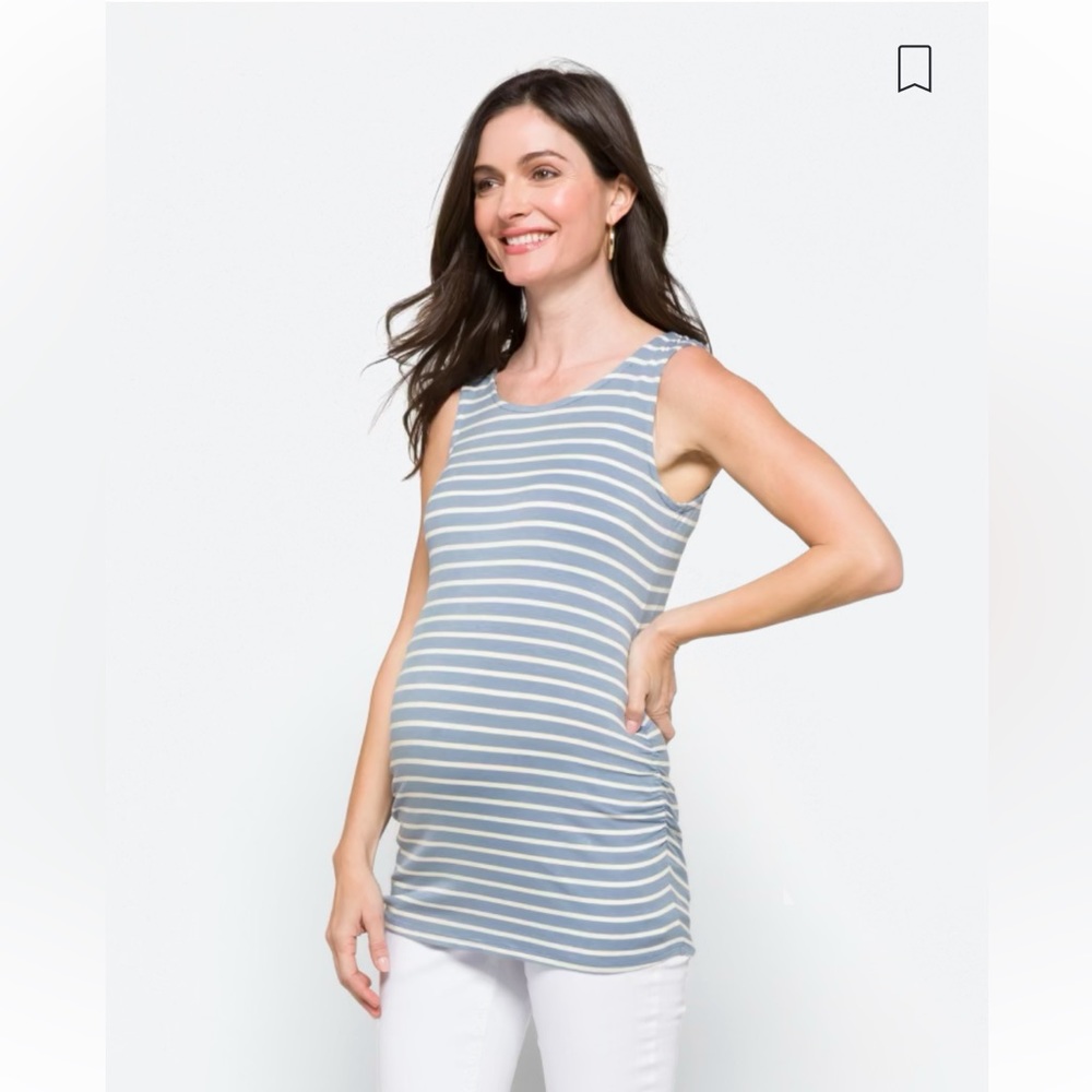 Loveappella maternity crossback knit tank